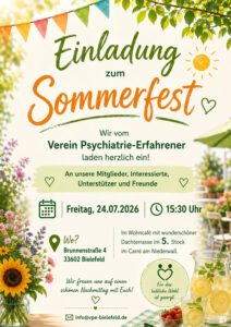 Bild Einladung zum Sommerfest - am 24.07.2026